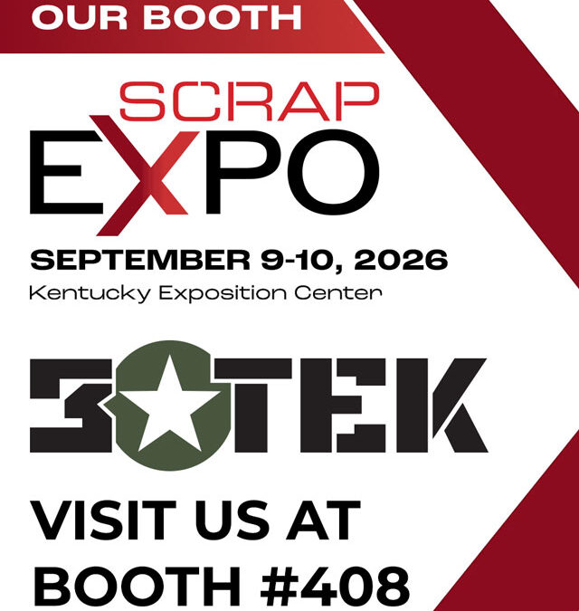 Join 3TEK at Scrap Expo 2026 in Booth #408